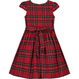Bonnie Smocked Plaid Tartan Girls Party Dress