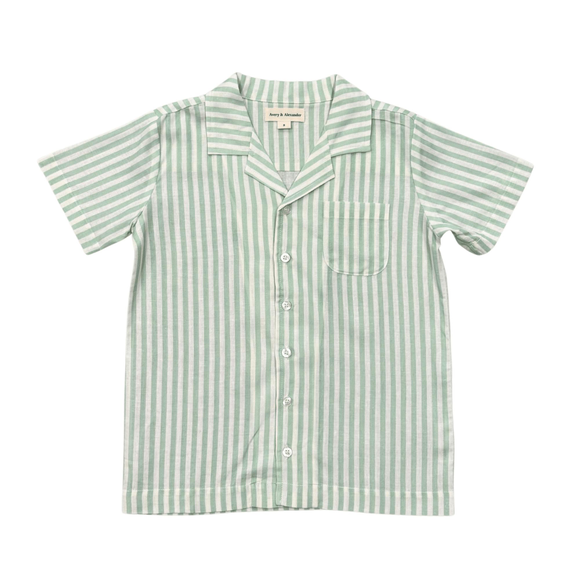Boy's Linen Button Top