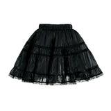 Black Glitter Ruffle Skirt Set