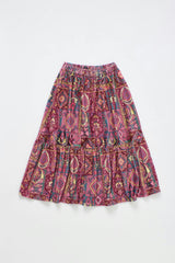 CARPET VELVET SKIRT BURGUNDY