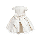 Champagne Bow Short Solera Dress
