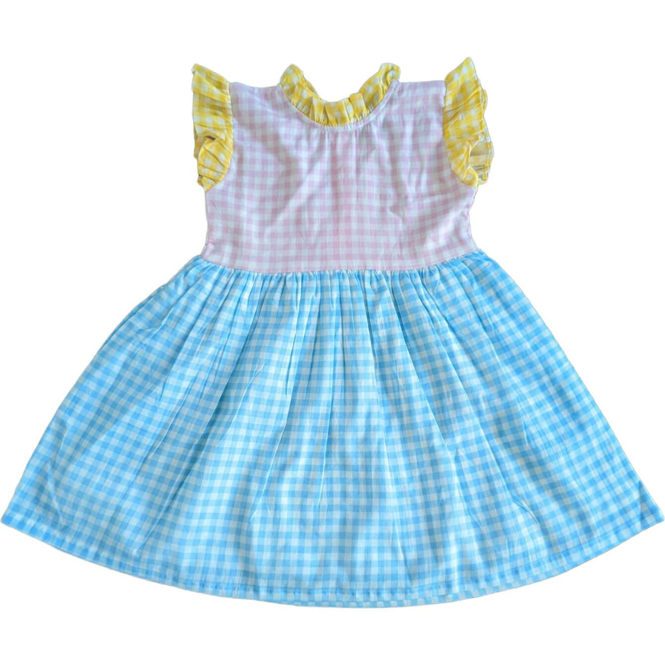 Gingham Multi Ruffle Dress