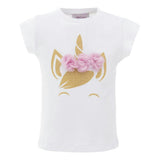 White Pink Tulle Unicorn T-Shirt