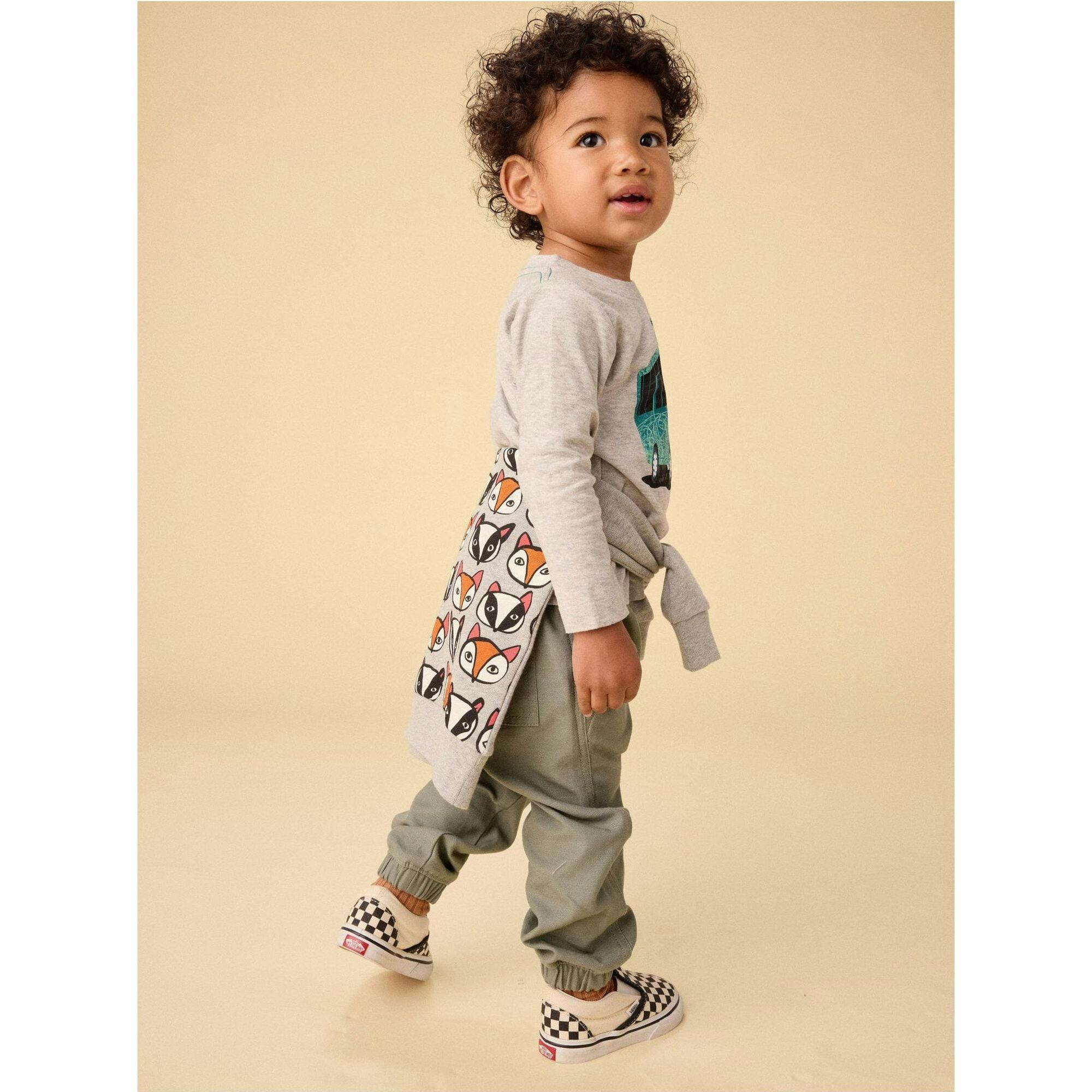 Badger & Baby Popover, Grey
