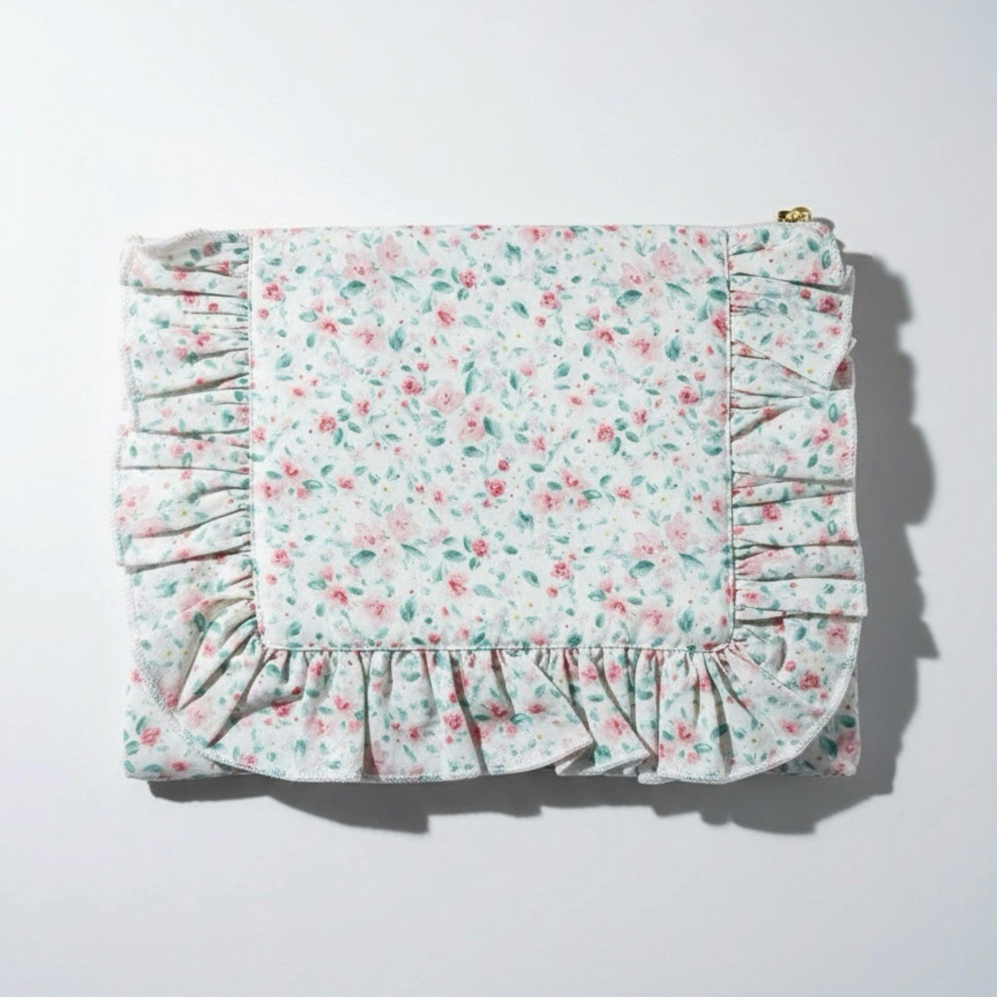 Timeless Floral Ruffle Zipper | Pastel Confetti