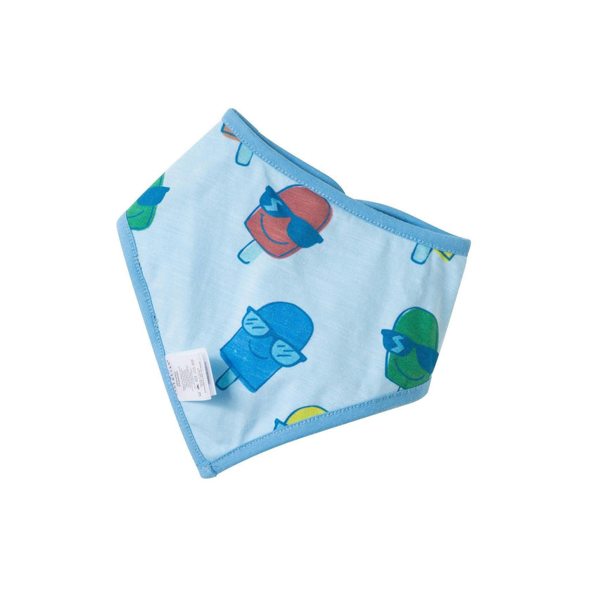Infant Boys Henley Romper & Bib Set | Blue Ice-Pops