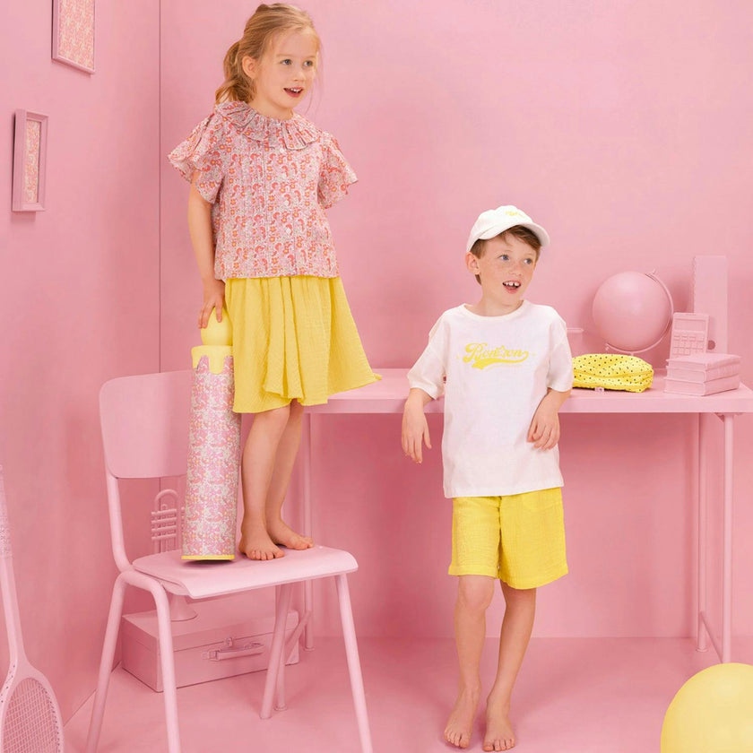 BONTON Nancy Blouse - Rose Fiesta