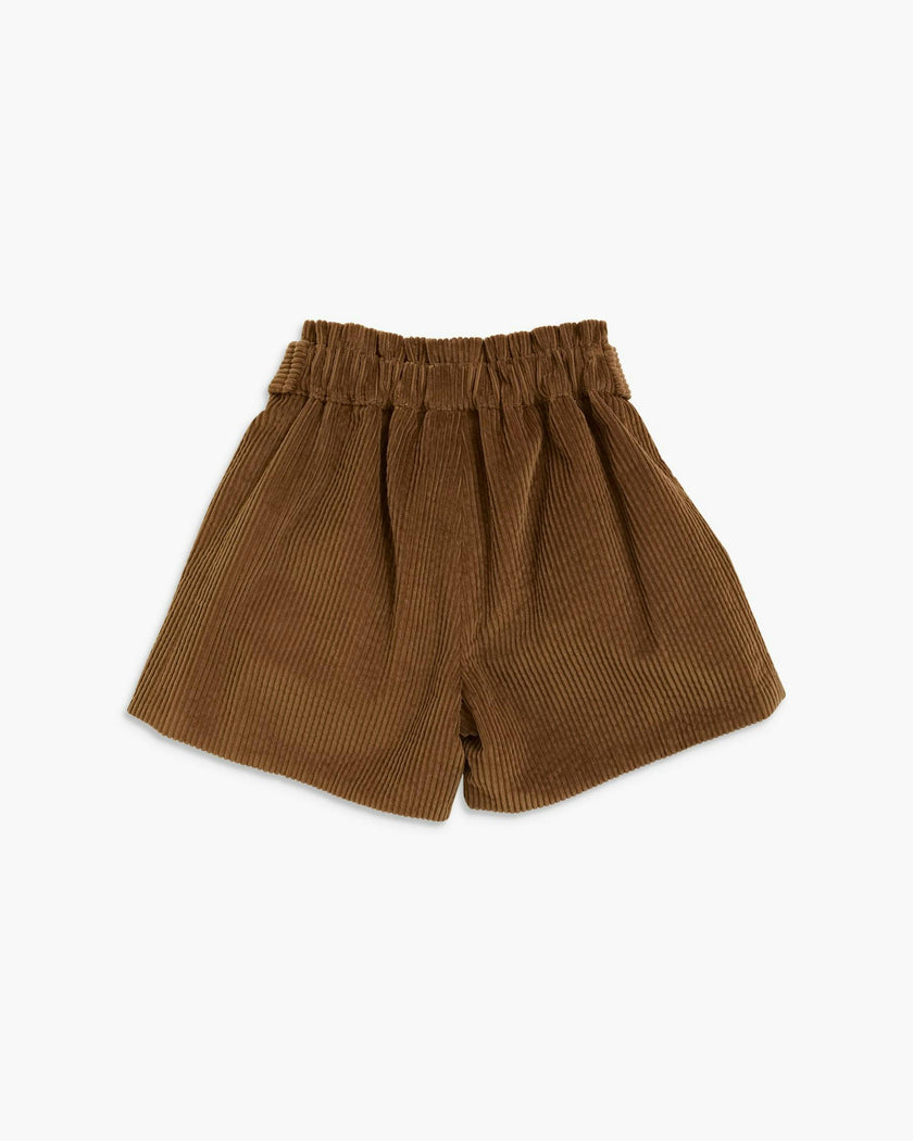 Charlee Short Chestnut Corduroy