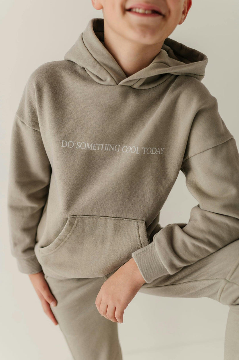 Boys Fleece Hoodie in Do Something Cool Today