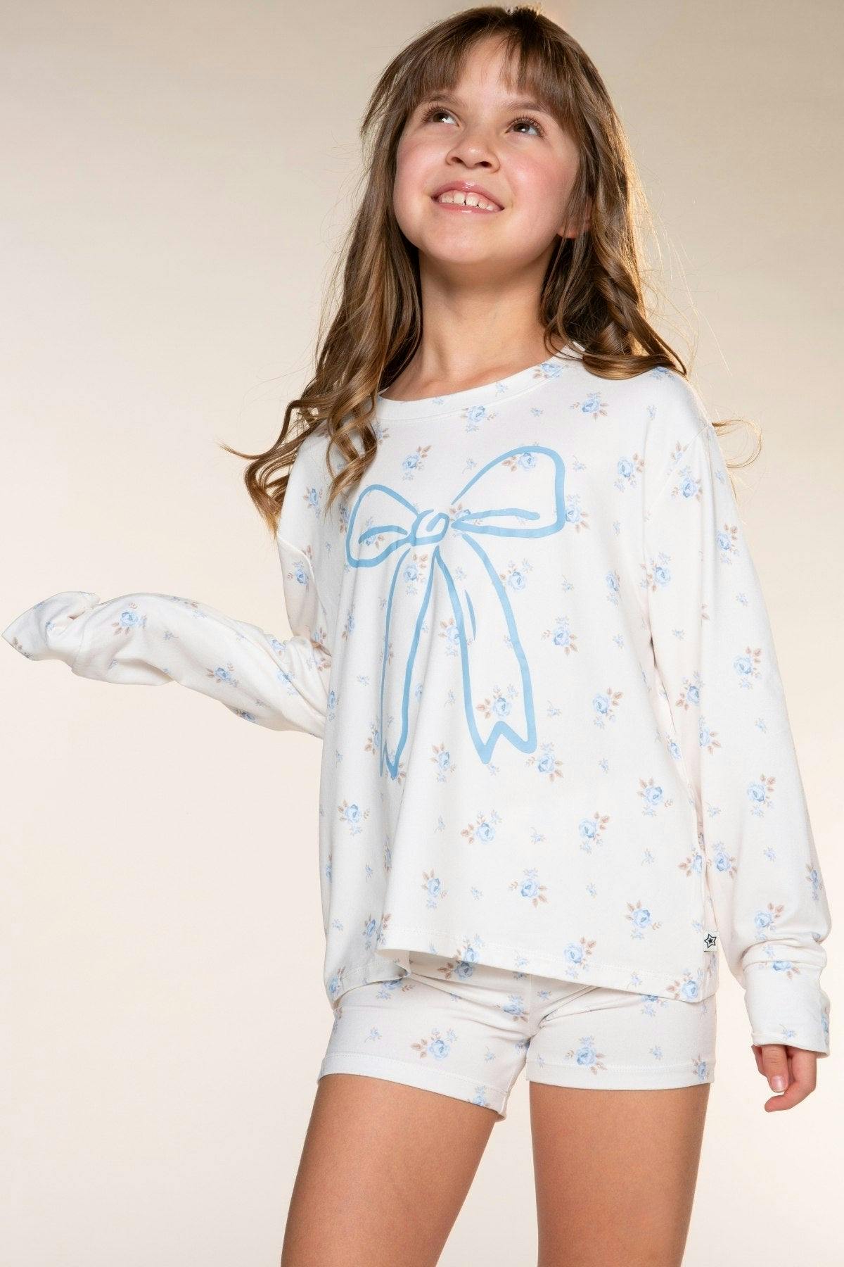 Simply Soft Long Sleeve Easy Tee & Tumble Short Lounge Set
