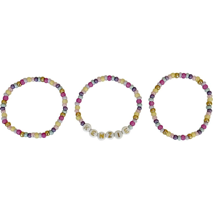 Kenzie Easter Monogram Bracelet Set