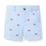 Embroidered Flag Oxford Short