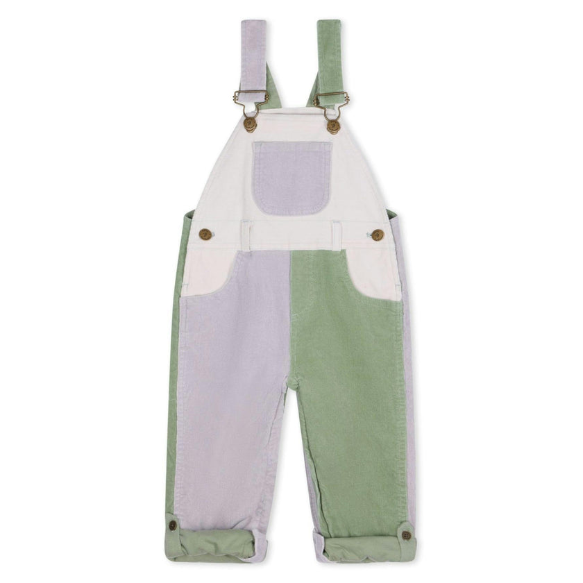 Waterlilies Patchwork Corduroy Overalls