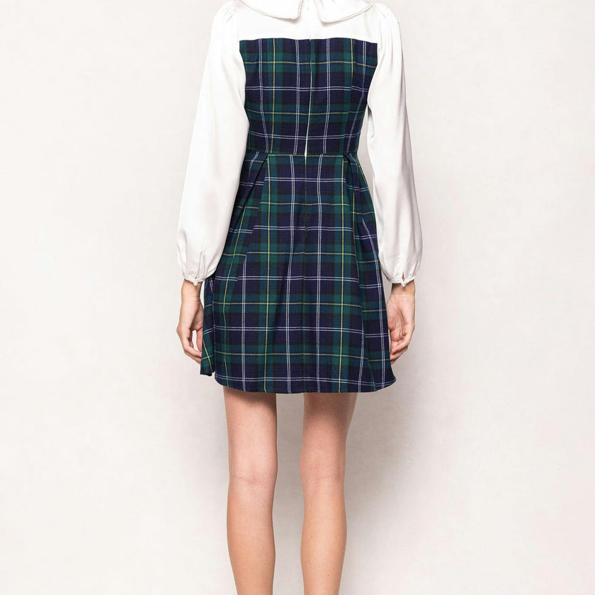 Tawny Dress in Nocturne Plaid