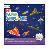 DIY Paper Airplanes Activity Kit - 24 Designs - 2 Sticker Sheets