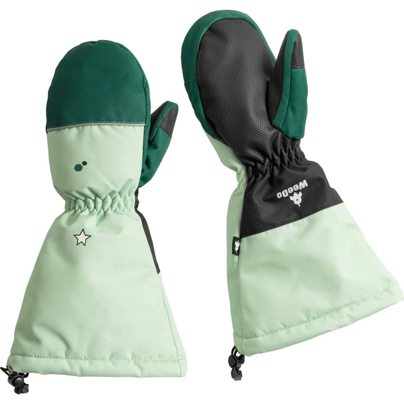 Lilido Monster Elastic Long Cuff Mittens, Green