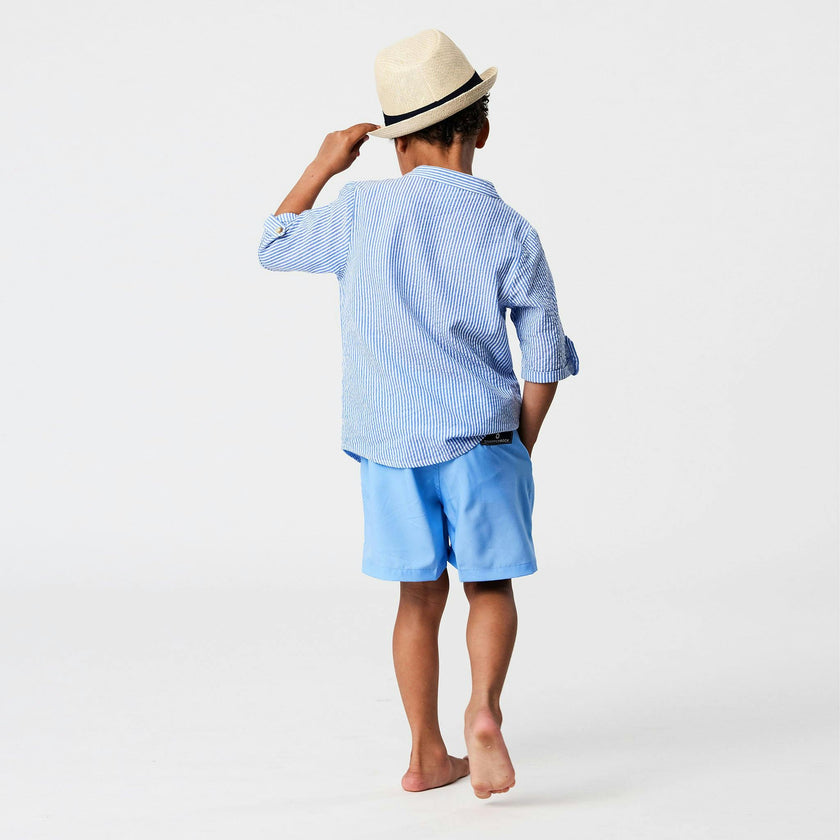 Frankie Seersucker Stripe Resort Shirt