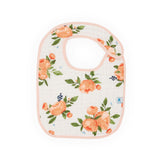 Cotton Muslin Classic Bib 3 Pack - Watercolor Roses