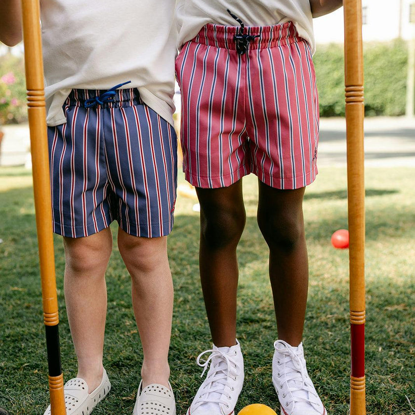 Harrison Sport Short - Red Court Stripe