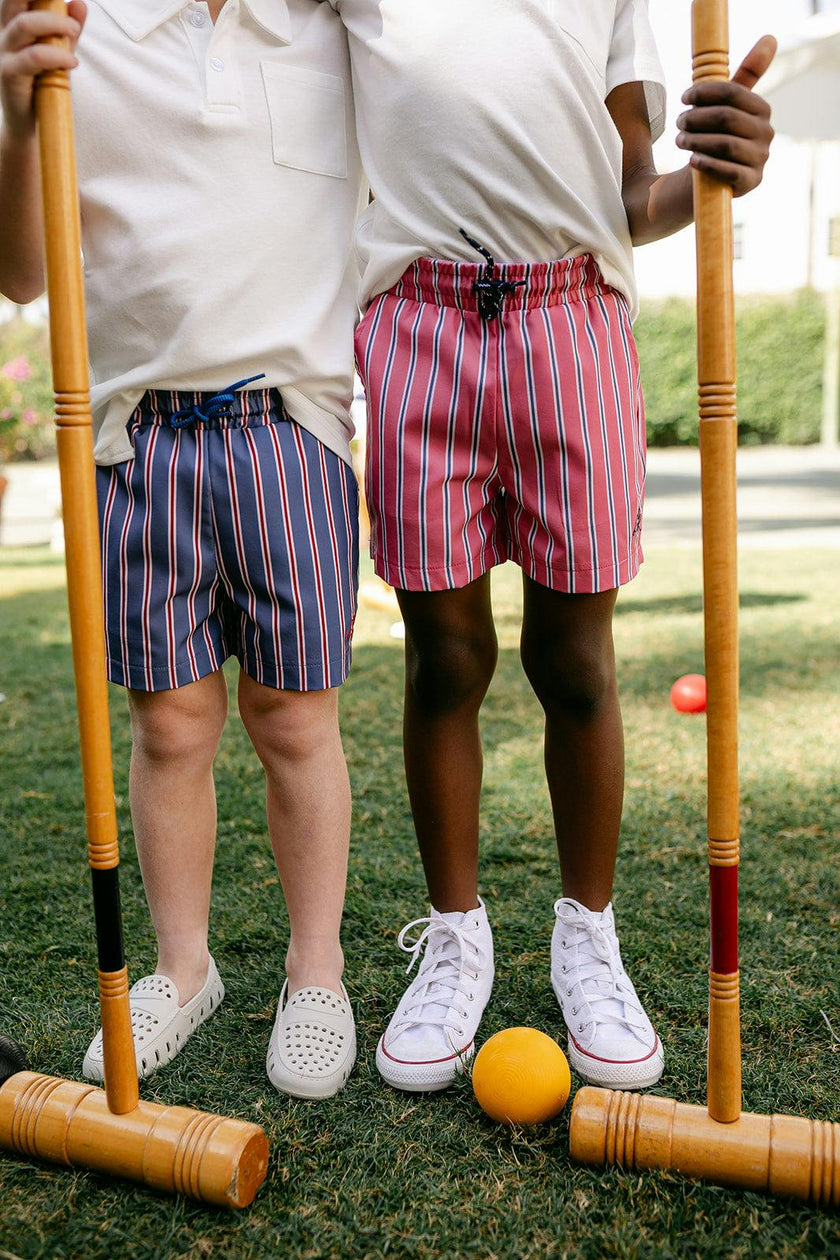 Harrison Sport Short - Red Court Stripe