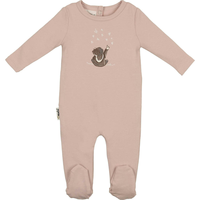 Star Gazer Round Neck Long Sleeve Footie
