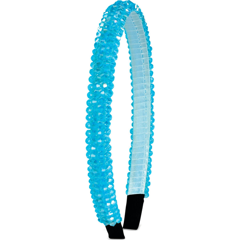 5 Pack Rhinestone Headbands in Reusable Pouch
