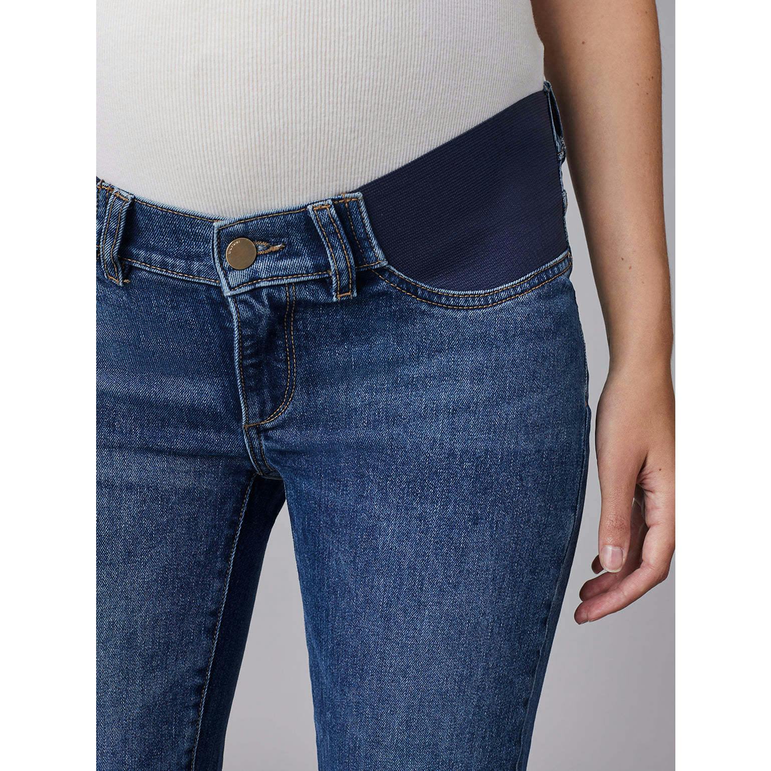 Patti Straight Maternity Vintage Jeans | Seaborn Raw