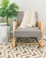 Cotton Waffle Knit Baby Blanket (Cream)