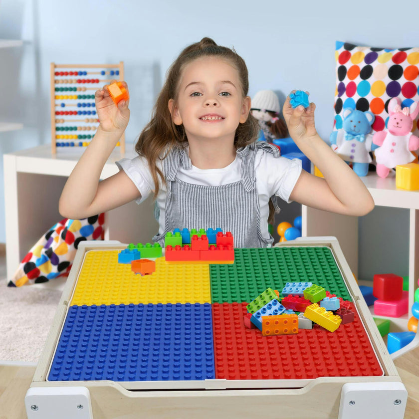 Multi-Activity Table with Reversible Tabletop & Chairs Set