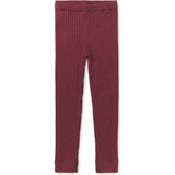 Marled Sweater Leggings, Red