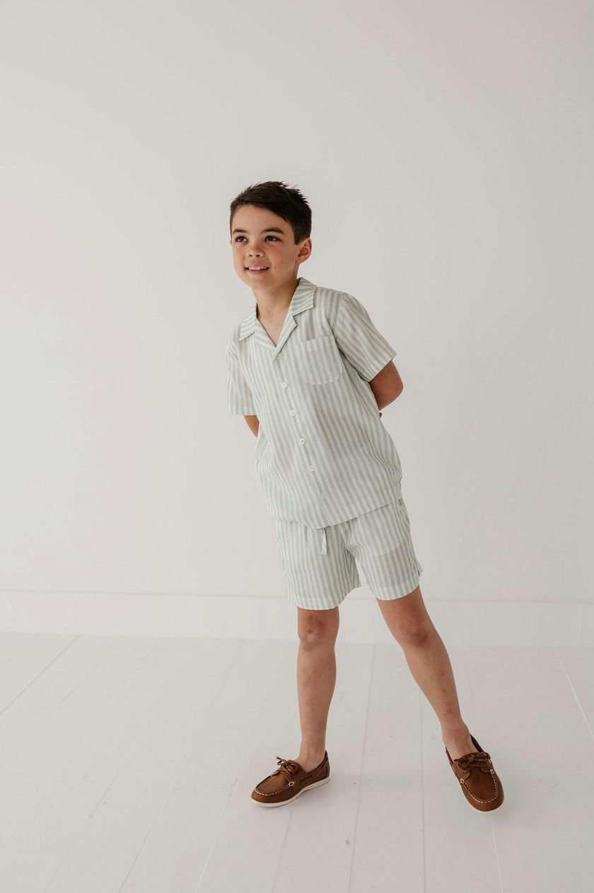 Boy's Drawstring Linen Shorts