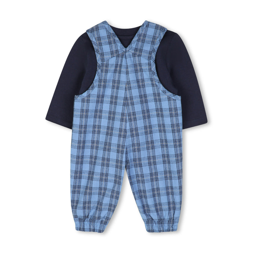 Blue Logo Baby Overall Set