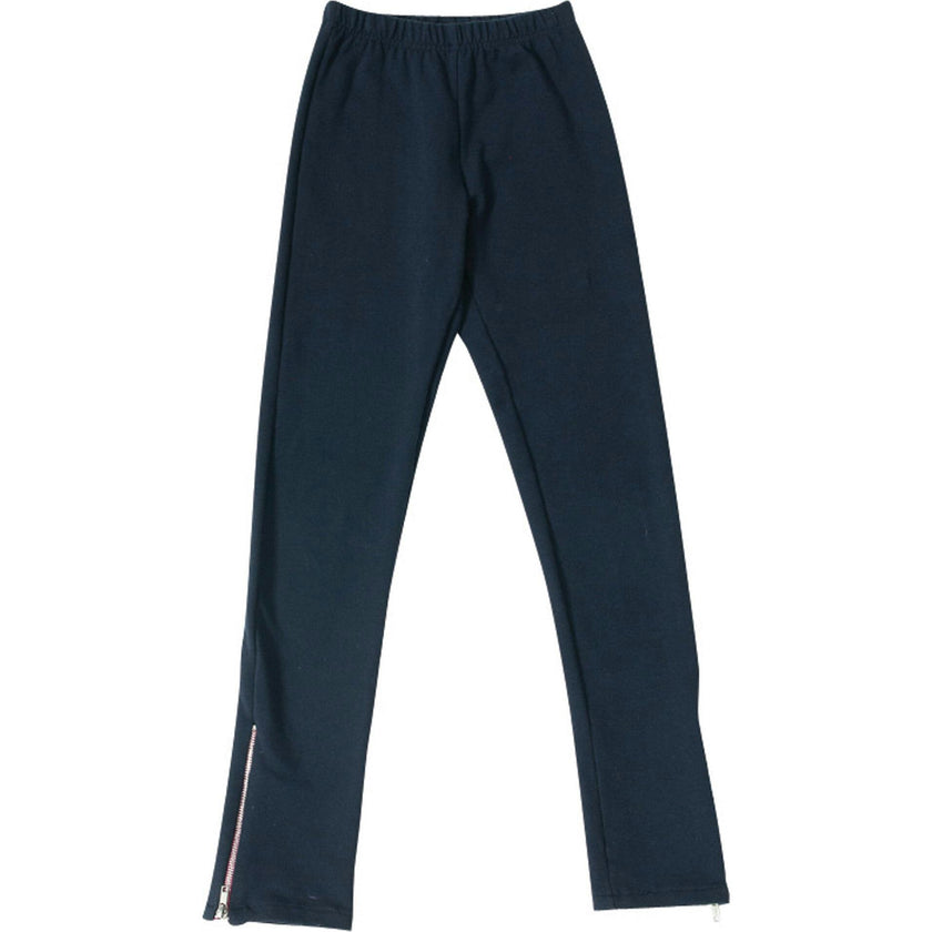 Zipper Tween Leggings, Blue