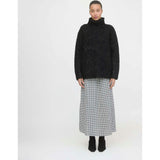 The Delphine Nap Skirt - Black/Sand Gingham