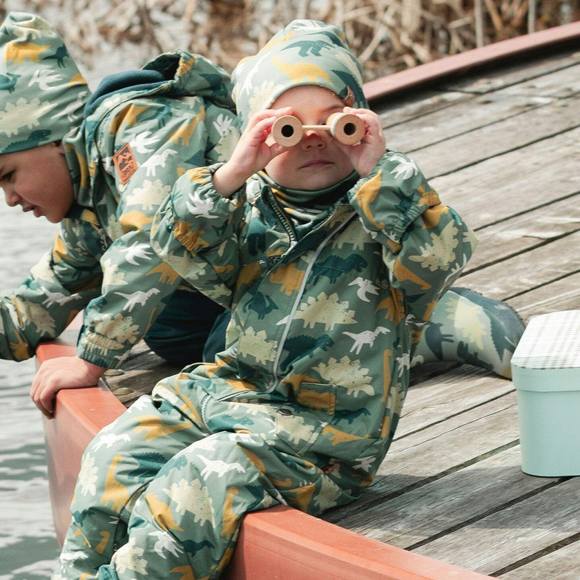 Baby Mid-Season One-Piece Outerwear With Hat