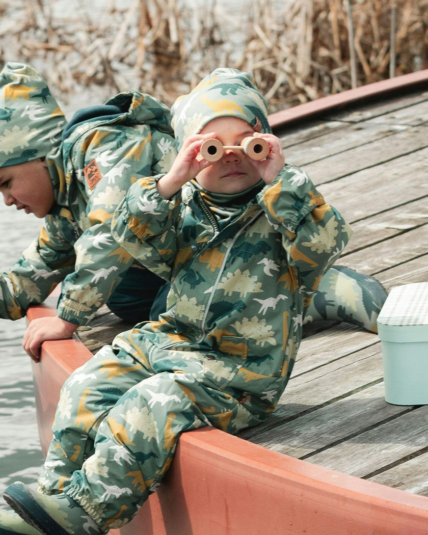 Baby Mid-Season One-Piece Outerwear With Hat