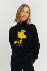 Wool-Cashmere Woodstock Roll Neck Sweater