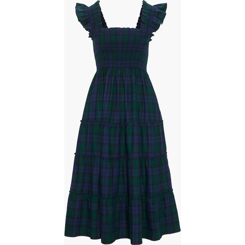 The Ellie Nap Dress - Blackwatch Tartan