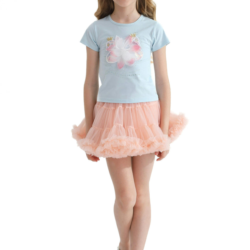 Blue Swan Applique T-Shirt