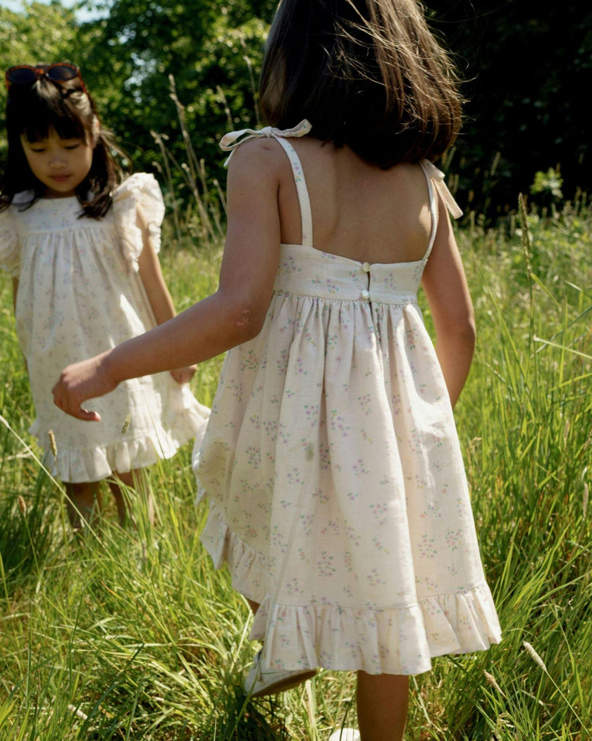 Alena Dress - Painted Bouquet print