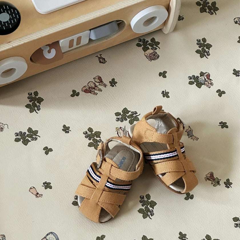Stuart Suntan Canvas Sandal
