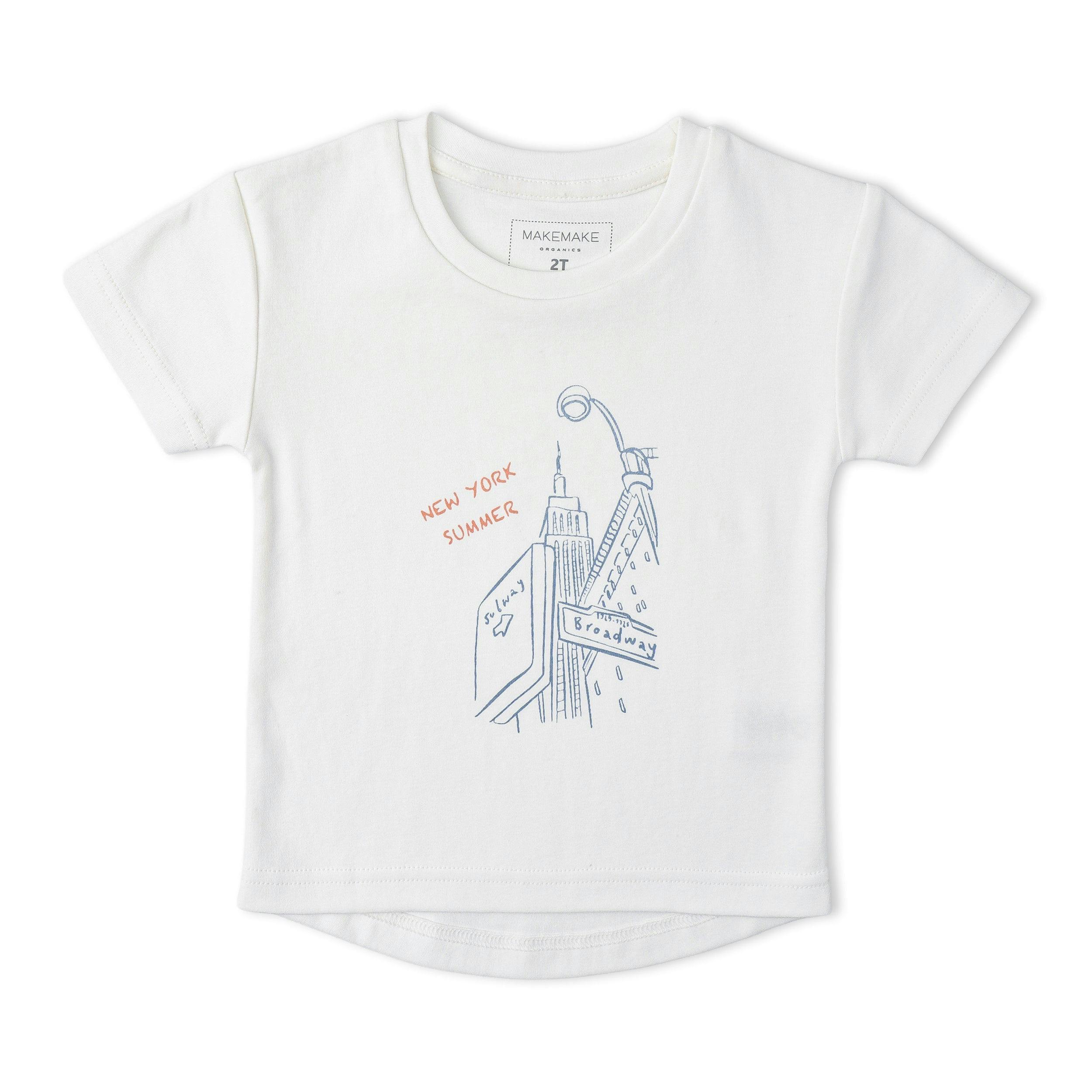 Organic Graphic Tee & Shorts Set - New York