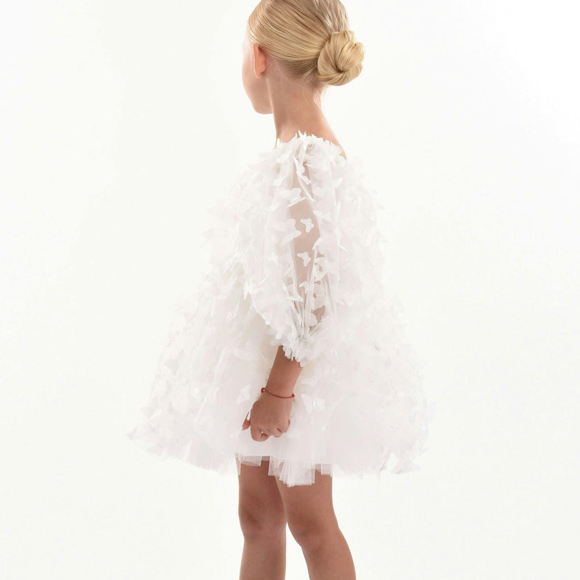 White Bell Mariposa Dress