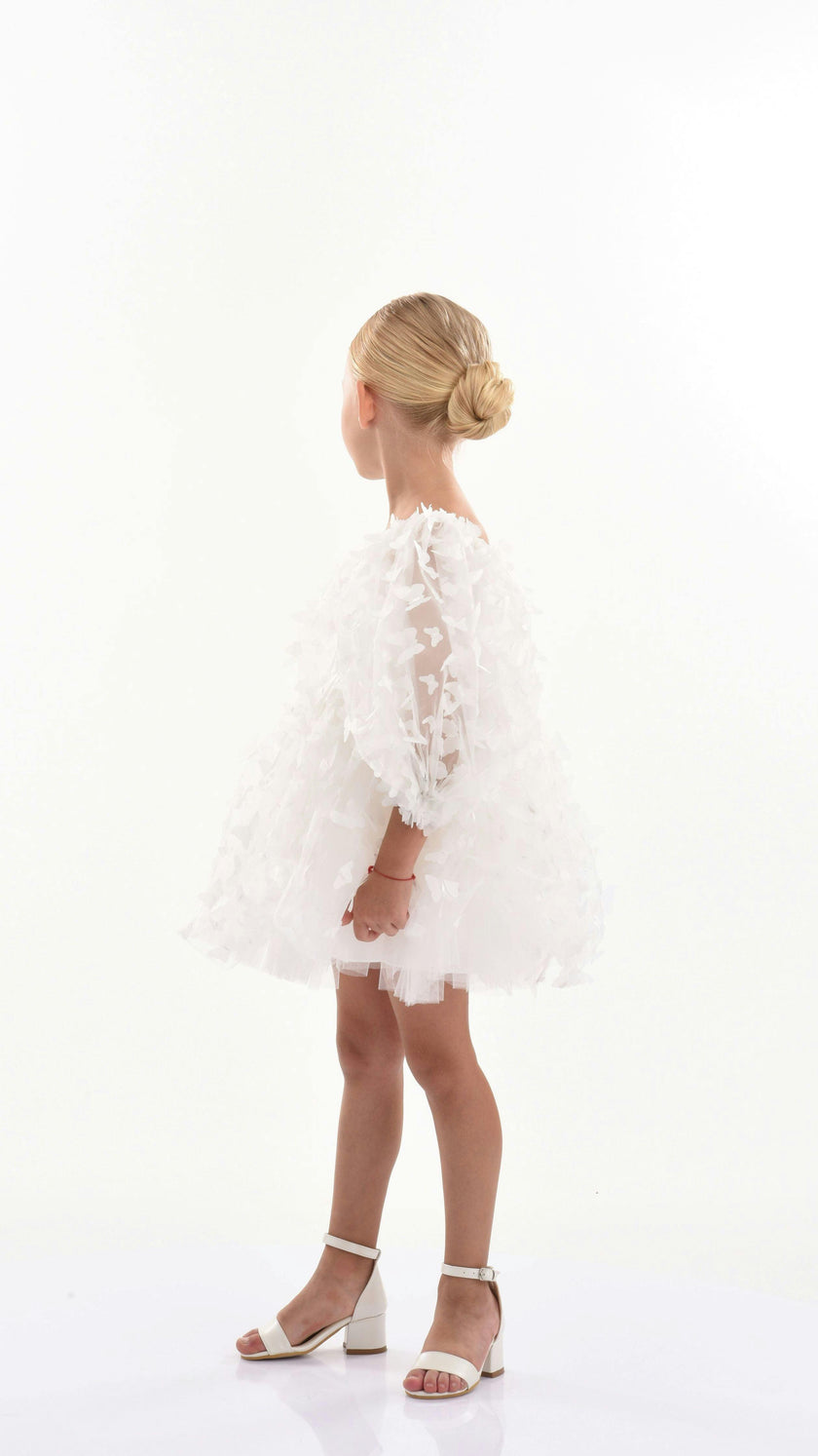 White Bell Mariposa Dress