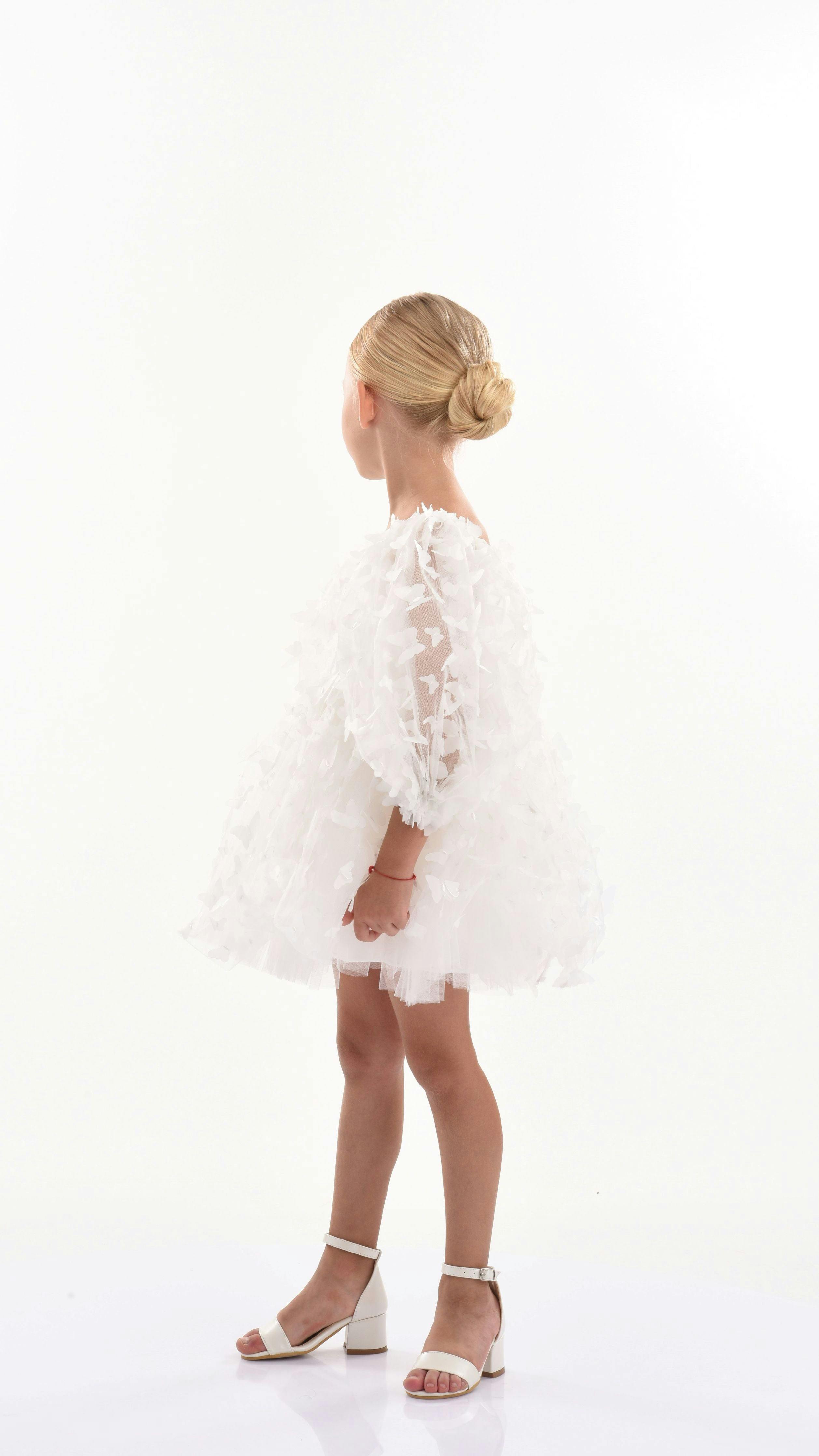 White Bell Mariposa Dress