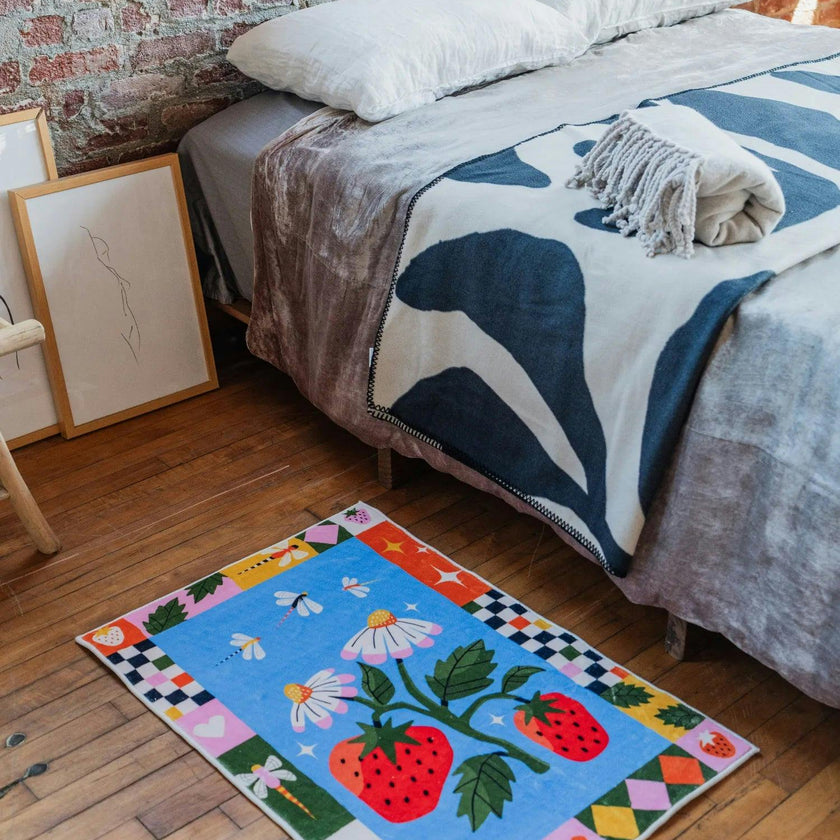 Strawberry Patch Magic Rug by Megan Roy