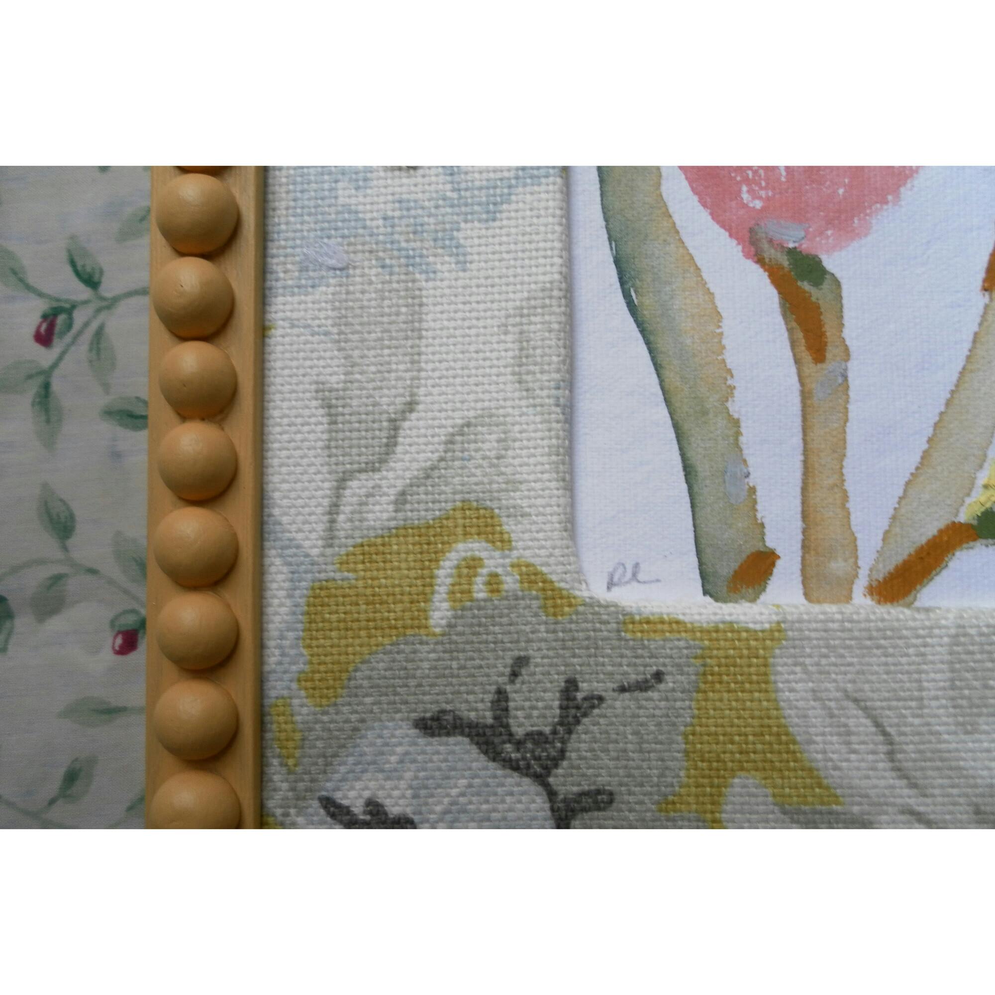 Slow Seeds No. 22 – Original Watercolor & Oil Pastel Painting