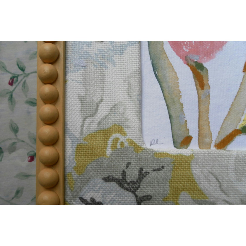 Slow Seeds No. 23 – Original Watercolor & Oil Pastel Painting