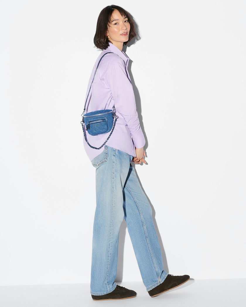 True Blue Denim Micro Crosby Sling