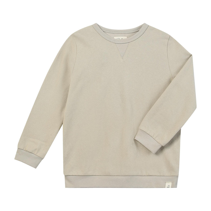 TARQUIN Grey pique sweatshirt